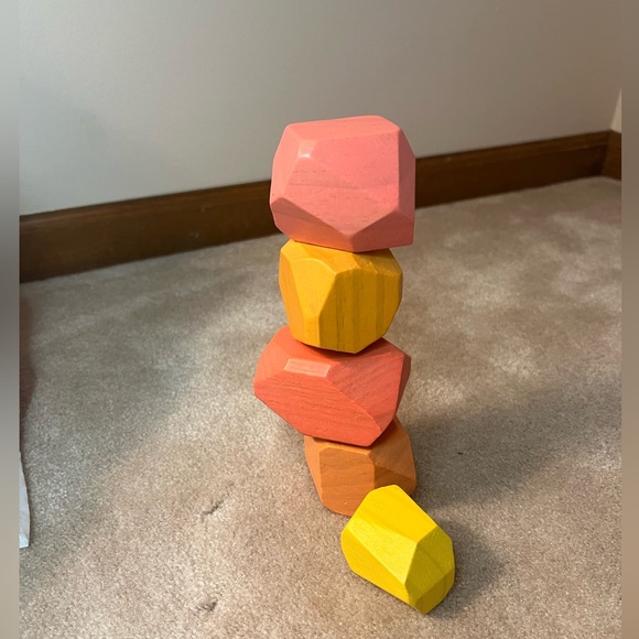Lovevery Stacking Boulders | Balance & Creativity Toy - Picture 2 of 3